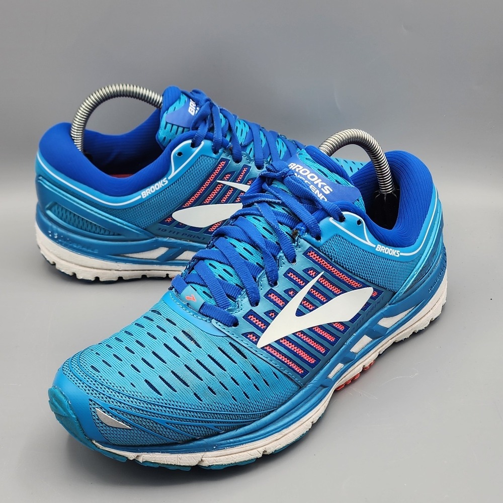Brooks Transcend 5 Womens Size 9.5 Medium (B) 1202631B474 Blue Running Shoes